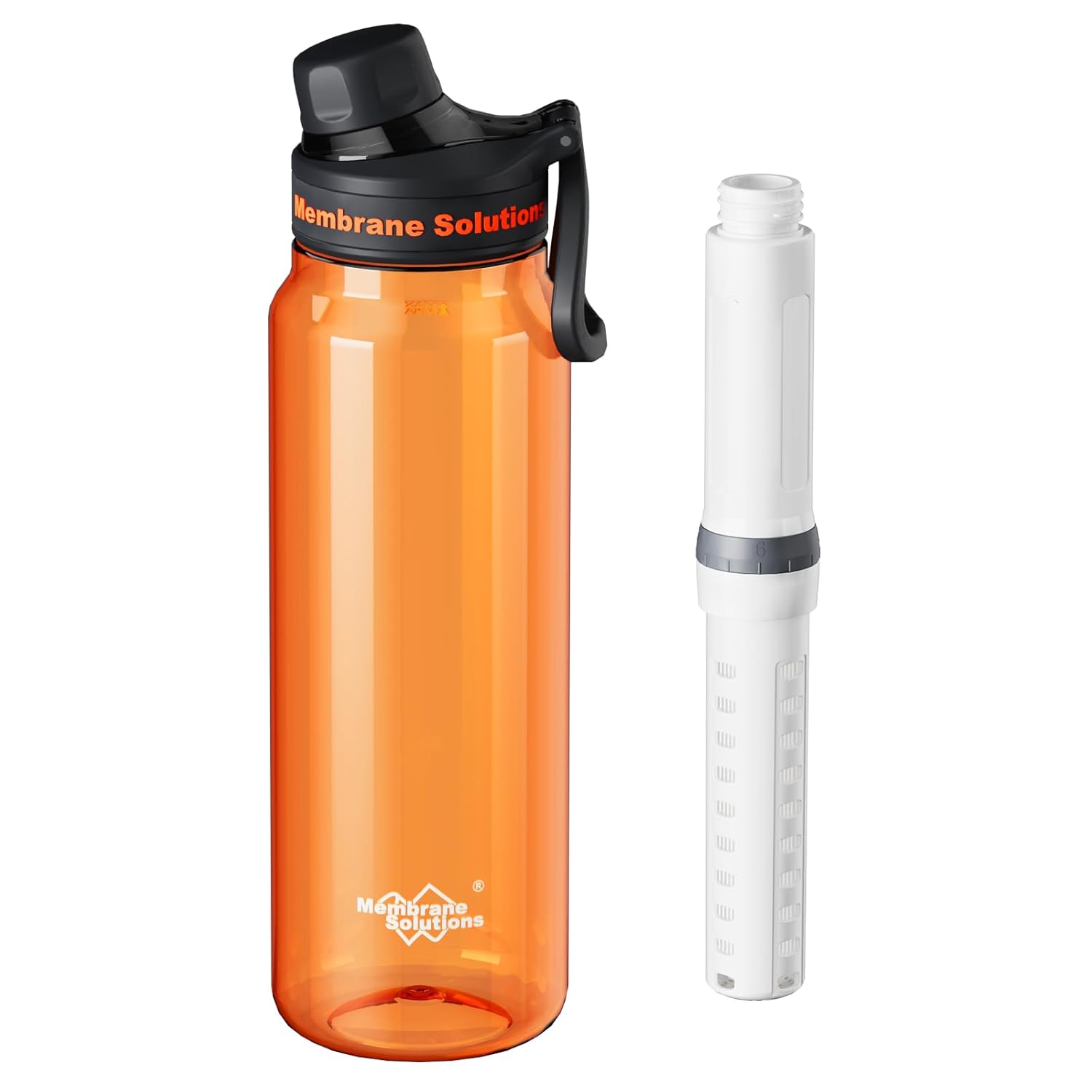 Membrane Solutions C3 – Gourde filtrante 1,06 L (36oz) avec filtre ACF & UF, idéale pour camping & voyage