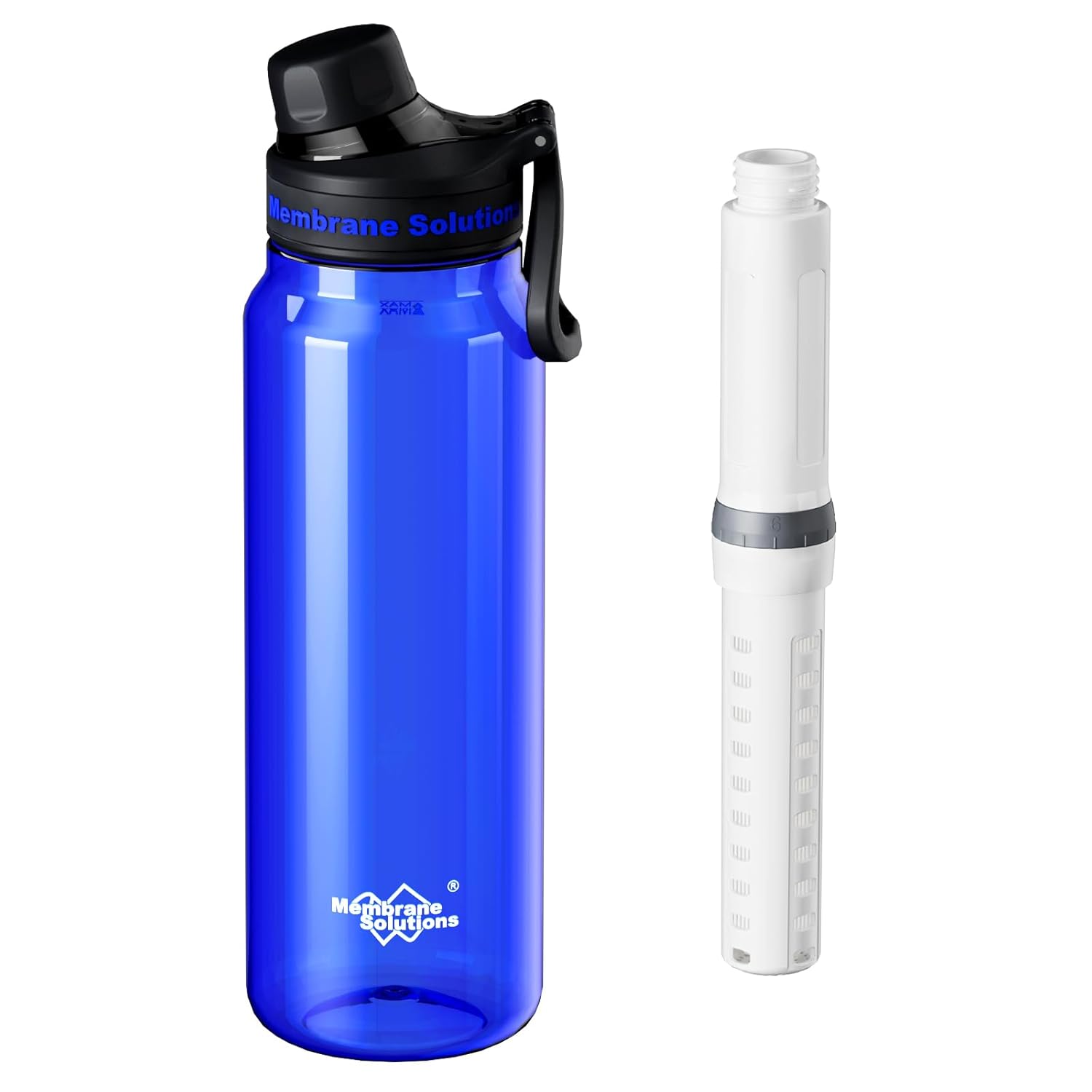 Membrane Solutions C3 – Gourde filtrante 1,06 L (36oz) avec filtre ACF & UF, idéale pour camping & voyage