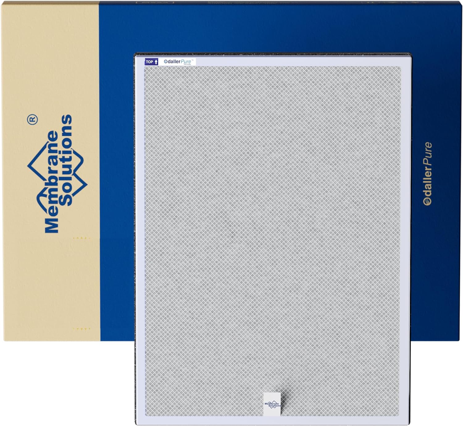 Membrane Solutions HEPA Filtre de rechange pour purificateur d'air MSA3/MSA3S 1 Pack